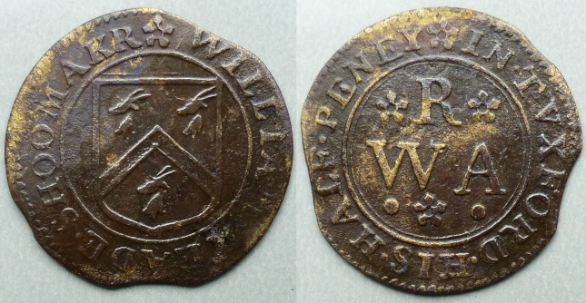 Tuxford, William Reade halfpenny